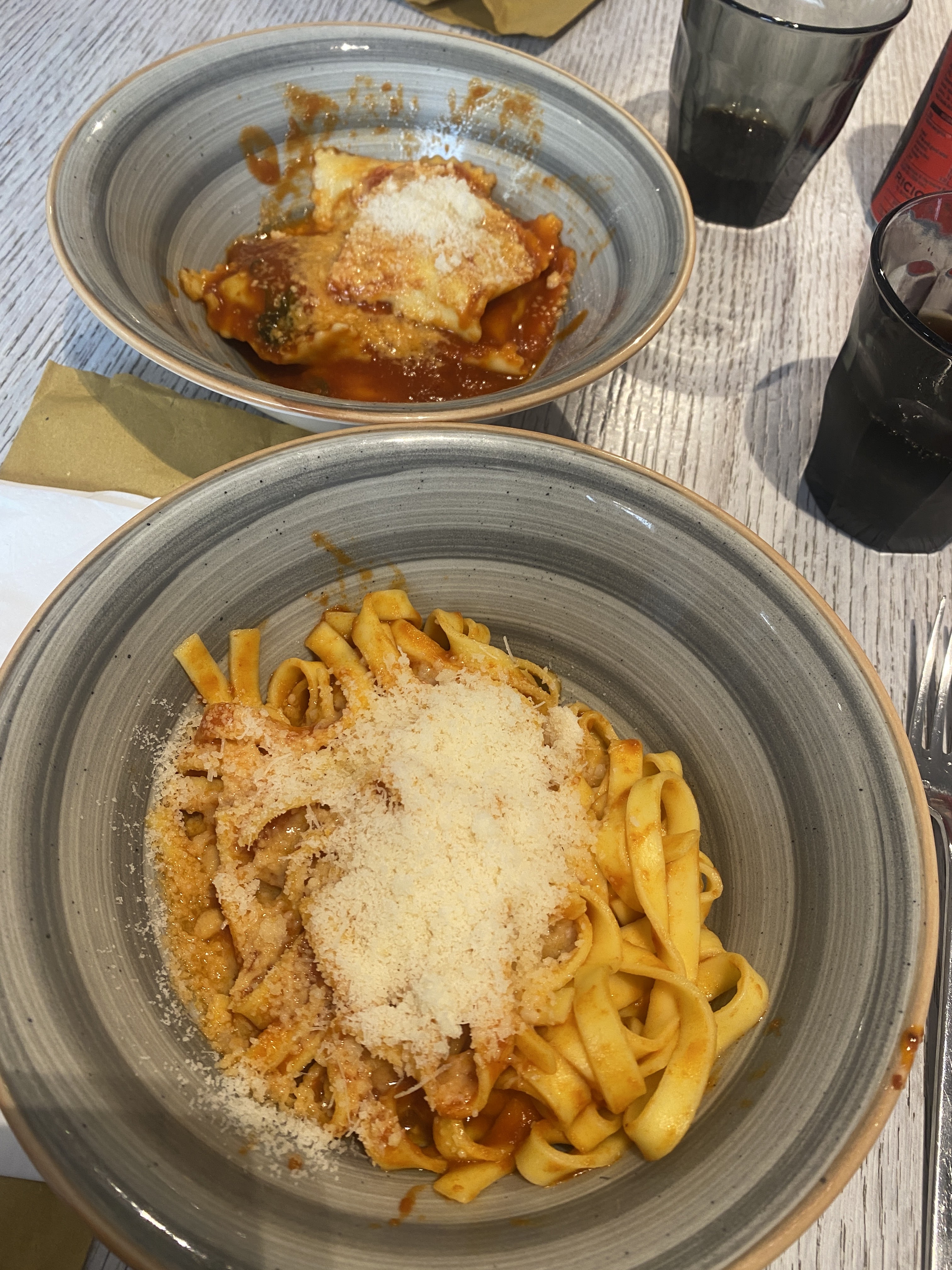 Tagliatelle e ravioli